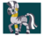 Size: 600x500 | Tagged: safe, artist:spyro-for-life, zecora, pony, zebra, g4, bracelet, ear piercing, earring, female, jewelry, neck rings, piercing, raised hoof, solo