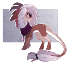 Size: 1300x1091 | Tagged: safe, artist:php146, oc, oc only, oc:lanillia rose, earth pony, pony, female, horn, horns, leonine tail, mare, multiple horns, profile, simple background, solo, transparent background, turned head