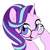 Size: 720x720 | Tagged: safe, artist:caibaoreturn, starlight glimmer, pony, unicorn, g4, cute, female, glasses, looking at you, mare, open mouth, simple background, solo, white background