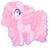 Size: 975x938 | Tagged: safe, artist:vivian reed, cotton candy (g1), pony, g1, candybetes, cute, cuteton candy, female, kidcore, simple background, solo, transparent background
