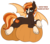 Size: 900x784 | Tagged: safe, artist:lulubell, oc, oc only, oc:jack'o'lantern, bat pony, pony, bat pony oc, bat wings, dialogue, fangs, lying down, male, pumpkin, simple background, slit pupils, solo, stallion, transparent background, unshorn fetlocks, wings