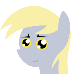 Size: 720x720 | Tagged: safe, artist:dsiak, derpy hooves, pegasus, pony, g4, animated, bust, female, gif, mare, pointy ponies, portrait, simple background, smiling, transparent background