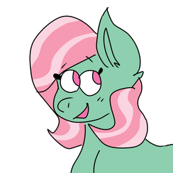 Size: 900x900 | Tagged: safe, artist:php115, derpibooru exclusive, minty, pony, g3, female, medibang paint, request, solo