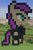 Size: 553x841 | Tagged: safe, artist:theanimefanz, maud pie, g4, goth, gothic, minecraft, minecraft pixel art, pixel art