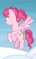 Size: 282x452 | Tagged: safe, screencap, bifröst, pegasus, pony, g4, school raze, background pony, cropped, cutie mark, female, flying, friendship student, mare, solo, wings