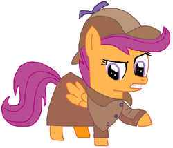 Size: 902x774 | Tagged: safe, scootaloo, g4, ponyville mysteries, detective