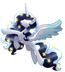 Size: 1318x1474 | Tagged: safe, artist:sugaryicecreammlp, oc, oc only, oc:roxy lovli pop, alicorn, pony, alicorn oc, colored hooves, colored wings, concave belly, female, glowing eyes, gradient wings, mare, simple background, slender, solo, spread wings, thin, transparent background, wings