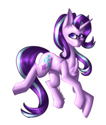 Size: 1391x1651 | Tagged: safe, artist:juliamity, starlight glimmer, pony, unicorn, g4, chest fluff, colored pupils, ear fluff, female, mare, signature, simple background, solo, transparent background