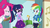 Size: 1920x1080 | Tagged: safe, screencap, pinkie pie, rainbow dash, sci-twi, twilight sparkle, equestria girls, g4, my little pony equestria girls: better together, overpowered (equestria girls), clothes, cutie mark on clothes, female, food, geode of sugar bombs, geode of super speed, geode of telekinesis, glasses, lidded eyes, magical geodes, out of context, ponytail, sandwich, sci-twi skirt, skirt, tank top