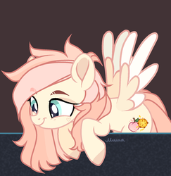 Size: 1024x1053 | Tagged: safe, artist:sweet-caramella, oc, oc only, oc:sweetly smooth, pegasus, pony, female, mare, solo