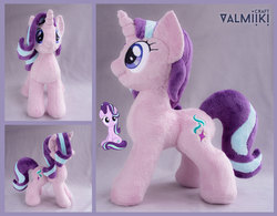 Size: 2629x2050 | Tagged: safe, artist:valmiiki, starlight glimmer, pony, unicorn, g4, female, high res, irl, photo, plushie, solo