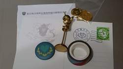 Size: 1440x810 | Tagged: safe, twilight sparkle, g4, coin, irl, letter, photo, scepter, stamp, twilight scepter
