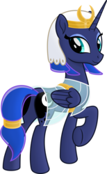 Size: 3652x5930 | Tagged: safe, artist:kopcap94, princess luna, pony, g4, .svg available, accessory swap, butt, clothes swap, egyptian, female, lunambula, plot, simple background, solo, transparent background, vector