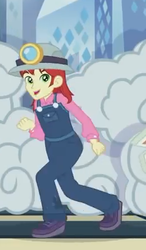 Size: 258x441 | Tagged: safe, screencap, nolan north, equestria girls, g4, my little pony equestria girls: better together, opening night, background human, clothes, cropped, male, pants, shoes, smiling, solo
