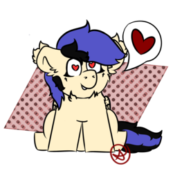 Size: 2500x2500 | Tagged: safe, artist:diane-thorough, oc, oc only, oc:sprint, pegasus, pony, chibi, cute, ear fluff, female, heart, heart eyes, high res, simple background, solo, transparent background, wingding eyes