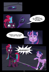 Size: 4750x7000 | Tagged: safe, alternate version, artist:chedx, tempest shadow, twilight sparkle, alicorn, pony, comic:the storm kingdom, g4, my little pony: the movie, absurd resolution, alternate timeline, alternate universe, comic, fanfic art, general tempest shadow, twilight sparkle (alicorn)