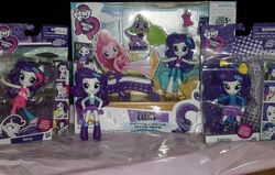 Size: 3245x2069 | Tagged: safe, applejack, pinkie pie, rarity, spike, spike the regular dog, dog, equestria girls, g4, doll, equestria girls minis, female, high res, irl, photo, toy