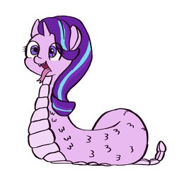 Size: 2048x2048 | Tagged: safe, artist:ponetistic, starlight glimmer, monster pony, original species, snake pony, g4, high res, species swap