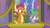 Size: 1280x720 | Tagged: safe, screencap, smolder, spike, dragon, father knows beast, g4, dragoness, female, male, spike's room, winged spike, wings