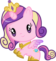 Size: 3000x3256 | Tagged: safe, artist:cloudy glow, princess cadance, alicorn, pony, g4, chibi, clothes, crown, cute, cutedance, cutie mark crew, female, high res, jewelry, looking at you, mare, necklace, regalia, shoes, simple background, smiling, smiling at you, solo, toy, transparent background