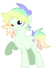 Size: 1080x1588 | Tagged: safe, artist:ponkus, oc, oc only, oc:glitter glaze, earth pony, pony, base used, male, multicolored hair, simple background, solo, sparkles, stallion, transparent background