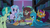 Size: 1280x720 | Tagged: safe, screencap, gallus, ocellus, sandbar, silverstream, smolder, yona, classical hippogriff, dragon, earth pony, griffon, hippogriff, pony, yak, g4, school raze, book, bookshelf, chips, cutie mark, dragoness, female, food, male, smiling, student six, tail, teenager, wings