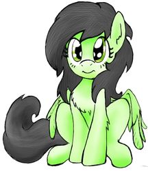 Size: 1000x1160 | Tagged: safe, artist:lockhe4rt, oc, oc only, oc:filly anon, pegasus, pony, female, filly, looking at you, simple background, solo