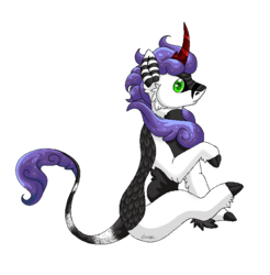 Size: 663x674 | Tagged: safe, artist:holyhell111, oc, oc only, kirin, pony, zebra, simple background, solo, speciesbending, transparent background