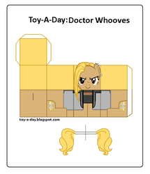 Size: 600x699 | Tagged: safe, artist:grapefruitface1, doctor whooves, time turner, g4, craft, male, papercraft, printable, thirteenth doctor, toy a day