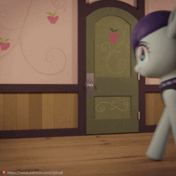Size: 512x512 | Tagged: safe, artist:therealdjthed, coloratura, earth pony, pony, g4, 3d, 3d model, animated, beautiful, blender, blender cycles, cute, cycles render, female, mare, model:djthed, patreon, patreon logo, rara, rarabetes, solo, walking