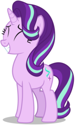 Size: 7832x13000 | Tagged: safe, artist:famousmari5, starlight glimmer, pony, unicorn, g4, to change a changeling, ^^, absurd resolution, eager, eyes closed, female, simple background, smiling, solo, transparent background, vector