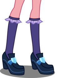 Size: 1737x2216 | Tagged: safe, lemon zest, equestria girls, g4, clothes, female, high heels, kneesocks, legs, pictures of legs, school uniform, shoes, simple background, socks, solo, transparent background, vector