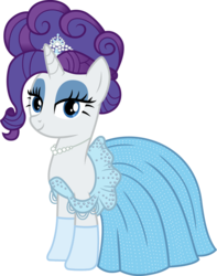 Size: 946x1200 | Tagged: safe, artist:cloudy glow, rarity, pony, unicorn, g4, alternate hairstyle, blue dress, cinderella, clothes, cosplay, costume, disney, dress, female, gloves, mare, princess rarity, simple background, smiling, solo, transparent background