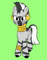 Size: 1100x1400 | Tagged: safe, artist:jkorum, zecora, pony, zebra, g4, digital art, female, green background, simple background, solo