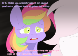 Size: 1400x1000 | Tagged: safe, artist:scarletverse, artist:taaffeiite, oc, oc only, oc:aurora borealis, oc:scarlet starlight, pegasus, pony, unicorn, comic:once upon a time, dialogue, duo, female, mare, parent:cyberia starlight, parent:sakura starlight, rainbow hair, scarletverse, simple background
