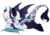 Size: 2000x1411 | Tagged: safe, artist:glitterring, oc, oc only, oc:cobalt calypso, bat pony, dragon, hybrid, original species, arm band, bat pony oc, bedroom eyes, claws, ear piercing, horns, jewelry, male, piercing, pillow, simple background, solo, stallion, transparent background