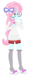 Size: 240x588 | Tagged: safe, artist:bezziie, oc, oc only, oc:strawberry pie, equestria girls, g4, equestria girls-ified, glasses, simple background, solo, transparent background