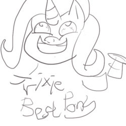 Size: 500x500 | Tagged: safe, artist:mlpmlp, trixie, pony, unicorn, g4, 1000 hours in ms paint, clothes, hat, trixie's hat