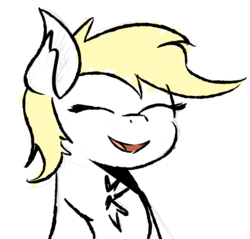 Size: 838x801 | Tagged: safe, artist:anonymous, oc, oc:aryanne, pony, aryan, aryan pony, blonde, chest fluff, cute, elf ears, face, happy, nazipone, smiling