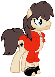 Size: 750x1034 | Tagged: safe, artist:piñita, earth pony, pony, male, miguel caballero rojo, ponified, simple background, solo, stallion, tekken, white background