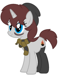 Size: 847x1043 | Tagged: safe, artist:piñita, oc, oc only, oc:trèble, pony, unicorn, female, simple background, smiling, solo, vector, white background