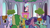 Size: 1920x1080 | Tagged: safe, screencap, auburn vision, berry bliss, citrine spark, cozy glow, huckleberry, november rain, ocellus, peppermint goldylinks, silverstream, yona, classical hippogriff, hippogriff, pegasus, pony, g4, my little pony: friendship is magic, school raze, belly, butt, discovery family, discovery family logo, female, filly, foal, friendship student, logo, male, plot, stallion