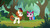 Size: 1280x720 | Tagged: safe, edit, autumn blaze, kirin, g4, my little pony: friendship is magic, sounds of silence, crossover, female, forest, grin, lego, smiling, unikitty, xk-class end-of-the-world scenario