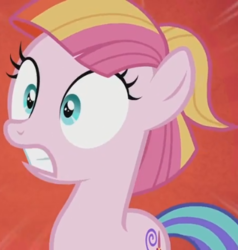 Size: 378x397 | Tagged: safe, screencap, toola roola, earth pony, pony, fame and misfortune, g4, season 7, cropped, female, filly, shocked