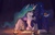 Size: 2560x1626 | Tagged: dead source, safe, artist:kraaisha, princess celestia, princess luna, alicorn, pony, g4, beautiful, best sisters, book, cake, cakelestia, candle, cute, cutelestia, daaaaaaaaaaaw, duo, eyes closed, female, food, glowing horn, horn, hug, hug from behind, inkwell, lunabetes, magic, mare, one eye closed, paper, quill, royal sisters, siblings, sisters, smiling, sweet dreams fuel, tea, telekinesis, wings