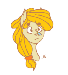 Size: 491x539 | Tagged: safe, artist:awesomedude14, derpibooru exclusive, applejack, g4, bust, portrait