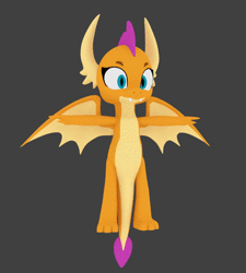 Size: 974x1080 | Tagged: artist needed, source needed, safe, smolder, dragon, g4, 3d, animated, claws, dragon wings, dragoness, fangs, female, horns, no sound, solo, t pose, webm, wings