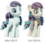 Size: 2336x2248 | Tagged: safe, artist:therealdjthed, coloratura, earth pony, pony, g4, 3d, 3d model, before and after, blender, clothes, comparison, cute, female, high res, looking at you, mare, model:djthed, rara, rarabetes, simple background, smiling, solo, text, transparent background