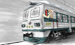 Size: 2000x1200 | Tagged: safe, artist:adolfhangtler, oc, china, chinese, train