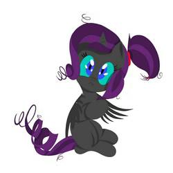 Size: 1080x1080 | Tagged: safe, artist:chinesexiangping, oc, oc only, oc:nyx, alicorn, pony, solo